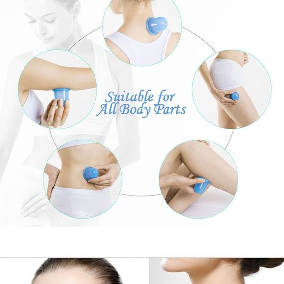 Anti Cellulite Massager Cupping Therapy Massage Sets Silicone Vacuum Suction Cup - Picture 12 of 15